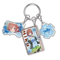 【中古】雑貨 中野三玖 3チャームキーホルダー 「五等分の花嫁∬」
