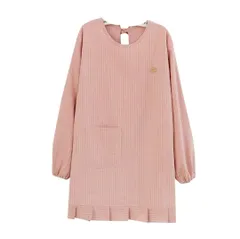 【Y&Y&Y】シンプル可愛いエプロン割烹着かっぽう着シンプル業務用スモック保育士飲食店かわいい