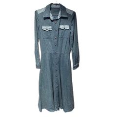 デニム☆ロングシャツワンピース