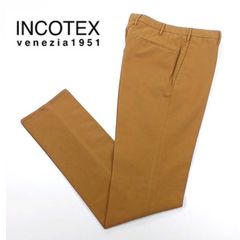 65％オフ 新品 正規品 インコテックス INCOTEX パンツ 46  48 キャメル メンズM L サイドポケット チノパン SLIM FIT コットン×ポリウレタン ルーマニア製 1AGW30 40539 640