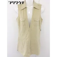 ◇ COMME CA DU MODE コムサデモード ノースリーブ ミニ ワンピース サイズ9 ベージュ レディース  【1109030020183】