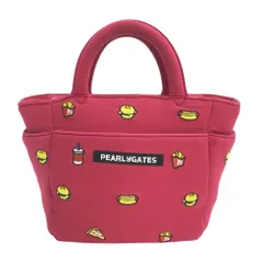 新品 PEARLY GATES カートバッグ ボアフリース ラウンド ピンク パーリーゲイツ カートバッグピンク 内ポケット付き ゴルフ