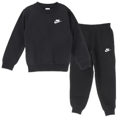 ナイキ キッズ スウェット 上下 裏起毛 NIKE ジュニア スウェットシャツ ロングパンツ セットアップ 130-170cm 子供服 キッズウェア  子ども 上下組 スエット 黒  トレーナー ジョガーパンツ スポーツ  /FD3006-FD3008-010