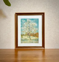 新品☆額縁付アートポスター☆フィンセント・ファン・ゴッホ☆Vincent van Gogh☆The Pink Peach Tree, 1888☆111