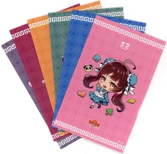 【中古】シール・ステッカー 集合 描きおろしちびキャラステッカー6枚セット 「Switchソフト 燃えよ! 乙女道士 ~華遊恋語~」 アリスNET早期予約特典