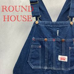 ROUND HOUSE ラウンドハウス デニム オーバーオール 966 38 インディゴ USA製 メンズ