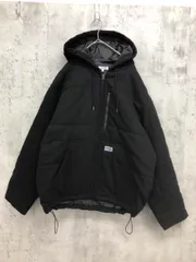 最終価格‼️ダック地　フード　ブルゾン　Ｌ　黒 2025年最新】ダック地ジャケットの人気アイテム - メルカリ