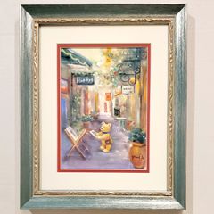 守屋多々志、ノメンターナ街道、希少な額装用画集より、美品
