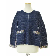 COOHEM ノーカラージャケット 38 ツイードジャケット 米富ツイード BASIC TWEED JACKET - Yonetomi STORE ONLINE｜ヨネトミストア