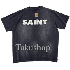 Saint Michael 23AW SS TEE SAINT ロゴ Tシャツ セイントマイケル SM-A23-0000-003 / S>N>T / Tシャツ (ブラック)