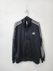 アディダス 3本線 トラックジャージ ブラック