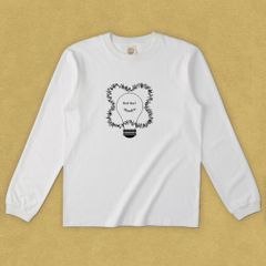 グラフィックロングTシャツ　Good idea Black -Long-