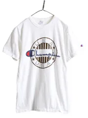 【お得なクーポン配布中!】 80s USA製 チャンピオン 100% コットン プリント Tシャツ M 白