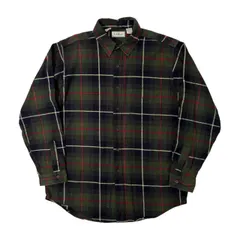 80s USA製 L.L.Bean エルエルビーン ビンテージ チェック柄 長袖 ワークシャツ L /アメリカ製/マルチ系