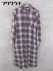 ◇ continuer de NICE CLAUP チェック 長袖 膝下丈 ワンピース サイズF マルチ レディース 【中古】 【1002802072420】