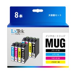 互換インク 052A 452A 大容量タイプ (合計8本セット) 4色パック*2 MUG 対応 インク インク インク EW-452A EW-052A 互換インクカートリッジ MUG-4CL 用 用 EPSON マグカップ エプソン Purify LxTek