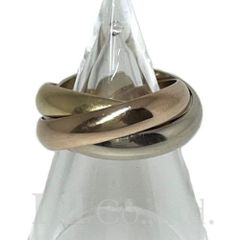 CARTIER　カルティエ　トリニティ　リング　約4mm　750YG　750WG　750PG　＃50　ブランドジュエリー　アクセサリー　指輪　10号　K18　18金　Au750　スリーカラーゴールド　3連　三連【中古】【75807】