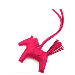 【最大30％OFF★ウィンターセール】エルメス HERMES キーホルダー ロデオチャームPM ローズメキシコ (ピンク) レディース 中古