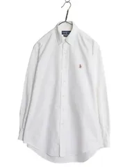 【お得なクーポン配布中!】 90s ラルフローレン 長袖 ボタンダウン シャツ メンズ M 程 オールド ポロ 長袖シャツ オックスフォード コットン BD ワイシャツ ビジネス