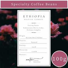 【100g】自家焙煎コーヒー豆　エチオピア　ニグセ・ゲメダ　ナチュラル