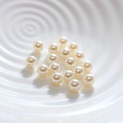樹脂パール 穴無しタイプ 直径10mm   クリーム