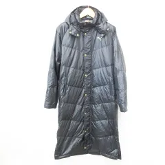 プーマ PUMA ベンチコート サッカー スポーツウェア ダウン ロング フード ポケッタブルバック付 黒 ブラック L