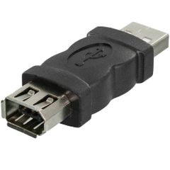 【人気商品】メス to オス アダプタ 6ピン 1394 コンバータコネクタ IEEE 2.0 USB (1個入) Firewire eightNice