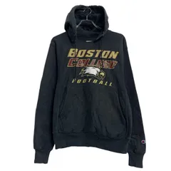 Champion プリントスウェット パーカー S ブラック チャンピオン プルオーバー リバースウィーブ 古着卸 アメリカ仕入 a612-5620