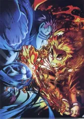 【中古】クリアファイル キービジュアル(第三弾) ランチョンマットケース 「劇場版 鬼滅の刃 無限列車編×ufotable Cafe 第二期 前半」