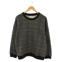 インヘリット INHERIT ニット セーター チェック 長袖 L ブラック /HK ■OS ■AX