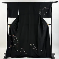 総刺繍 宝尽くし 訪問着 黒地 総刺繍 宝尽くし 訪問着 黒地