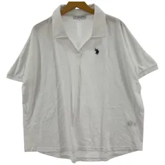 U.S POLO ASSN. ユーエスポロアッスン ワンポイントポロシャツ sizeLL/ホワイト