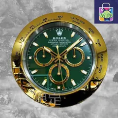リプロダクト品　ROLEX希少品　ロレックス　金　緑　デイトナ　掛け時計-WTO輸入1-FPQ26