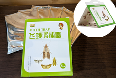 日本みつばち用・スムシの成虫駆除用フェロモントラップ大容量【5枚入り】ースムシの成虫のツヅリガを誘引フェロモンでキャッチ！