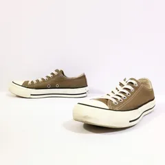 大人気ブランド◎【CONVERSE】コンバース スニーカー ローカット シューズ 1SC130 ALLSTAR オールスター デイリー 定番 カジュアル 人気 シンプル おしゃれ ロゴ ブラウン 白 ホワイト レディース サイズ 24cm /M34703HH