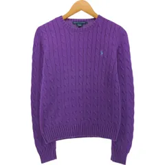 古着 ラルフローレン Ralph Lauren ケーブル編み コットンニットセーター レディースM相当/eaa544829