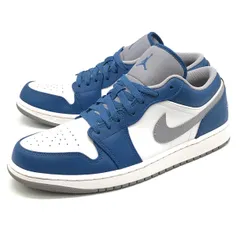 【倉吉店】NIKE | ナイキ スニーカー AIR JORDAN 1 LOW TRUE BLUE エアジョーダン1 553558-412 ブルー 28.5cm 【126】