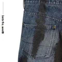 【送料無料】"Abahouse" paint denim 関連イメージワード：ペイントデニム 洗濯可 opium ストレートデニムのサムネイル
