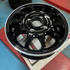 4本セット 新品 JPスタイル R10 12インチ 4j +43 PCD100 ブラック エブリィ ハイゼット 軽トラ