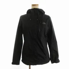 エルエルビーン L.L.BEAN 美品 トレイル モデル レイン ジャケットレインウェア ロゴ刺繍 フルジップ 506338 黒 ブラック Sのサムネイル