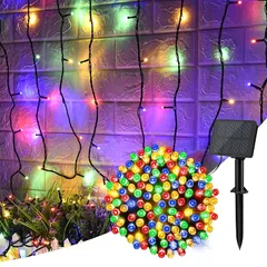 cshare LED イルミネーションライト 屋外 50LED 5M ソーラーライト LED ソーラー ストリングライト ソーラー イルミネーションライト IP65防水 8点灯モード フェアリーライト クリスマスツリーライト キャンプ用 ガーランドライト 1