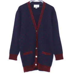 入手困難⭐️GUCCI ミケーレ期 ニットカーディガン ウール グレー XL ニット セーター ウールカシミヤUNISEXカーディガン 969830