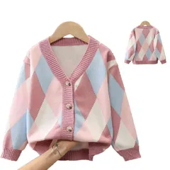 カーディガン キッズ 女の子 Vネック 子供 長袖 シンプル 100 110 120 130 140 150 160cm 子供服 裏起毛 おしゃれ 幼稚園 保育園 通園 グッズ 新入園 新入学 かわい#sjxjz50