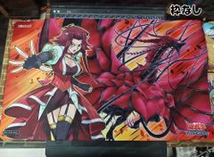 遊戯王　十六夜アキ　黒薔薇の破滅竜　プレイマット　未開封 プレイマット『十六夜アキ&黒薔薇の破滅竜』【-】{-}《プレイ