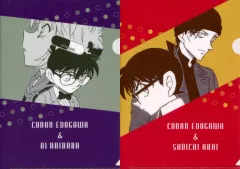 【中古】クリアファイル 江戸川コナン＆灰原哀/江戸川コナン＆赤井秀一 A4クリアファイル2枚セットC 「名探偵コナン」 コナン公式アプリ プレミアムクラブ会員限定グッズ