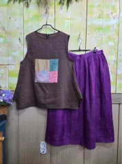 パッチ 麻 ベスト