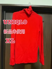 【新品未使用】UNIQLO エクストラファインメリノリブタートルネック