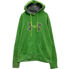 UNDER ARMOUR ロゴスウェット パーカー M ライトグリーン アンダーアーマー ジャージ 裏フリース 古着卸 アメリカ仕入 a608-5955