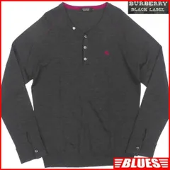 イタリア製 廃盤 バーバリーブラックレーベル セーター ニット 刺繍NR3799