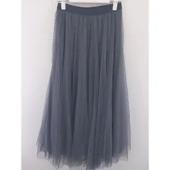 ◇ fifth フィフス チュール ロング ギャザー スカート グレー系 レディース  【中古】 【1203080001625】